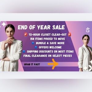 END OF YEAR SALE! Clear out! Happy Holidays!